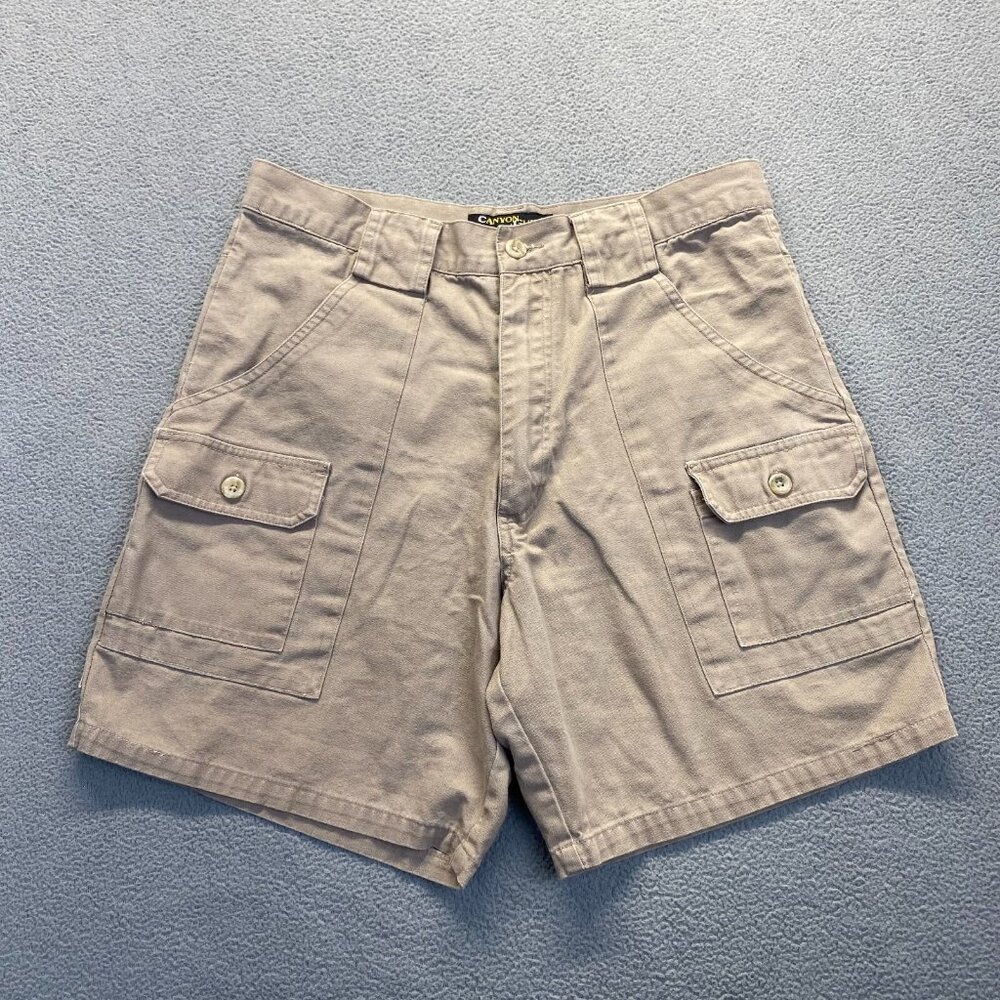 CANYON GUIDE Shorts Mens Size 32 Outdoors Cargo Work Wear Casual,Hiking,Beige